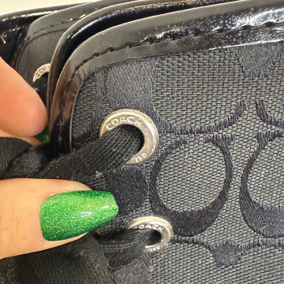 Coach Womens Black Logo To the Knee Tristee Rain Boot Size 7 - Picture 12 of 16